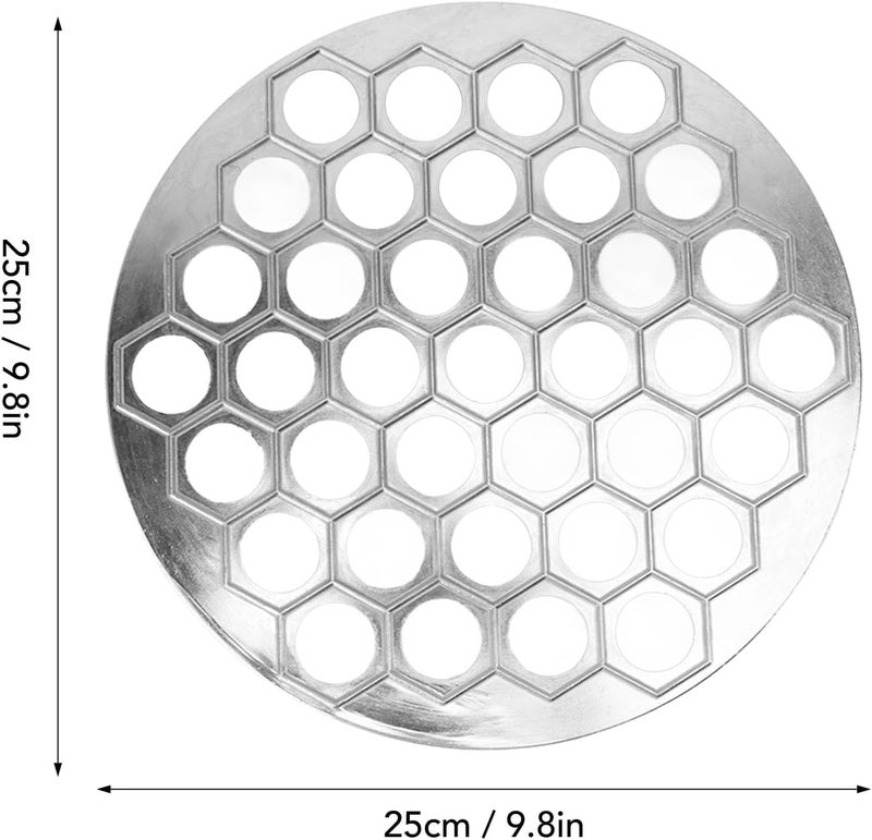 Ravioli Maker Dumplings, Aluminum Alloy Pelmeni Maker 37 Holes Silver - Durable Design, Easy Cleaning, Family Cooking Tool (Silver) - Image 3
