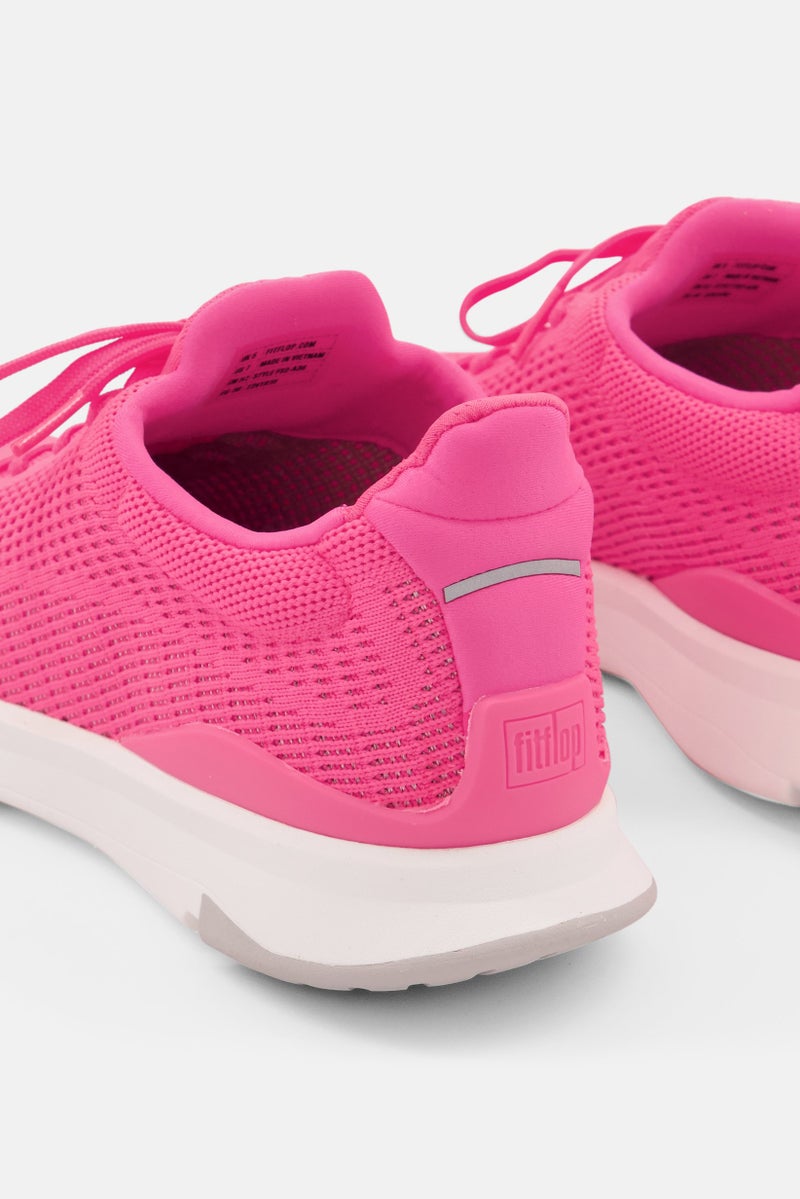 FitFlop أحذية رياضية نسائية من فيتامين FFX محبوكة، وردي - Image 4