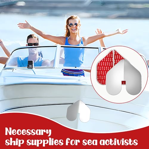 DECOHS 2 Pcs Bow Guard for Boats- Stainless Steel Boat Bow Protector Notched- Bow Keel Guard with Adhesive for Protection Boats Ships from Wear and Scratches - Image 5