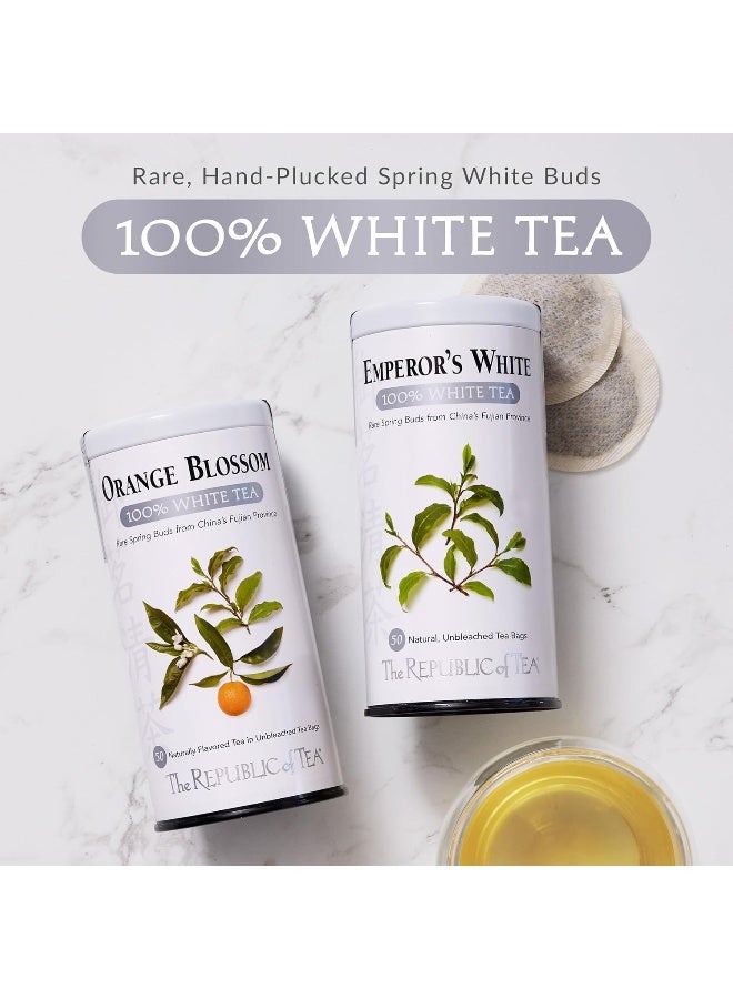 The REPUBLIC of TEA Emperor's 100% White Tea - 50 Tea Bags - Image 5
