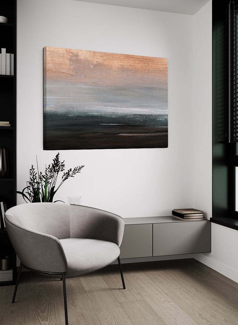 LOWHA Canvas Wall Art Stretched Over Wooden Frame with Landscape Painting - Image 1