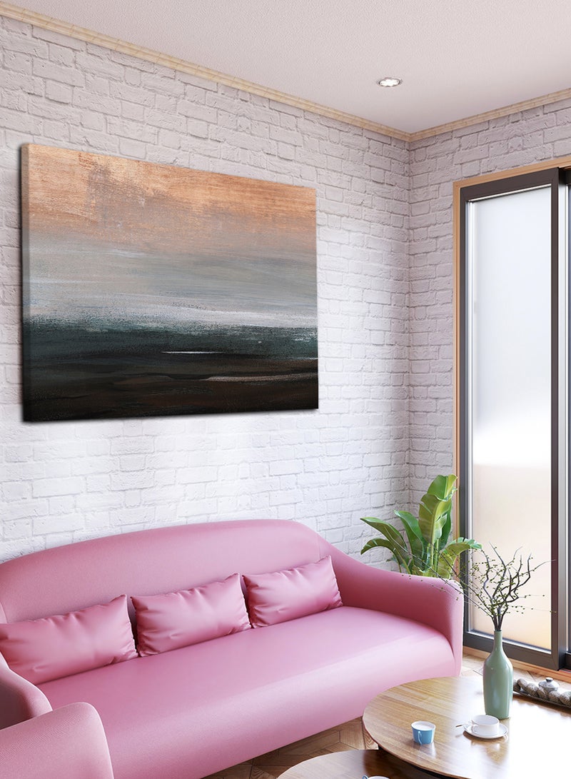 LOWHA Canvas Wall Art Stretched Over Wooden Frame with Landscape Painting - Image 3