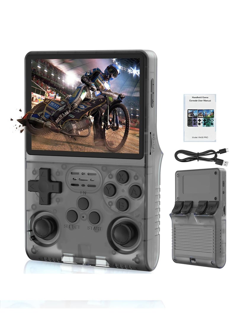 R40s Handheld Game Console 3.5 inch IPS Screen Mini Retro Console 3800mAh Portable Pocket Arcade 12+ Mainstream Emulator 256 GB TF Card Transparent Multi Color - Image 1