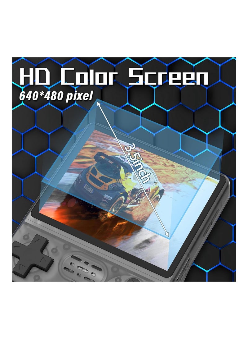 R40s Handheld Game Console 3.5 inch IPS Screen Mini Retro Console 3800mAh Portable Pocket Arcade 12+ Mainstream Emulator 256 GB TF Card Transparent Multi Color - Image 3