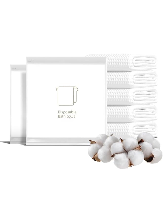 The Bros Disposable Bath Towels, 10 Pcs Large Travel Bath Towel, Individual Packing Big Shower Towels for Body, Portable Disposable Washcloths for Travel Beach Shower Hiking Swim Hotel Camping (55 x 28 Inch) - Image 1