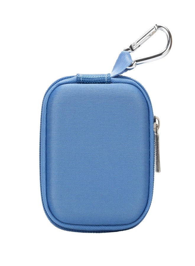 Ginsco Mini-Portable Hard Shell Earbuds Case for Apple EarPods/Samsung Galaxy Wired Earbuds, Headphones USB-C Wired Ear Buds, Travel Case for Earphones Earplugs (1, Blue) - Image 1