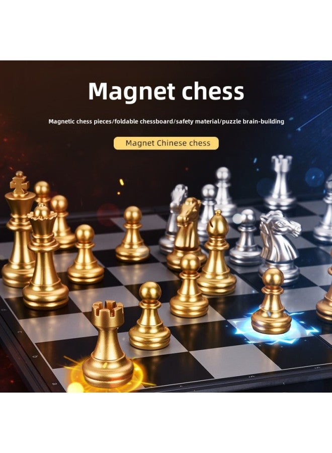 Chess Suit Foldable Chessboard Magnetic Chess Piece Student Children Training Adult Large Multiple Sizes-Color:Magnetic Chess-Specification:Chessboard - Image 2