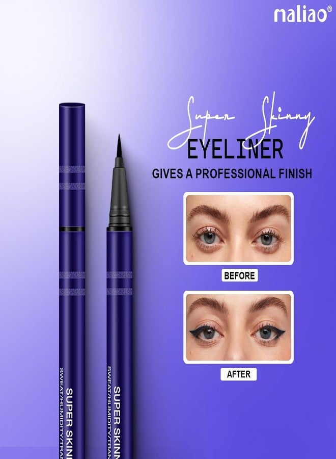 maliao ملياو آيلاينر فائق النحافة | مقاوم للعرق والرطوبة | تركيبة مقاومة للنقل | دقة تدوم طويلاً | 1.5 مل - Image 5