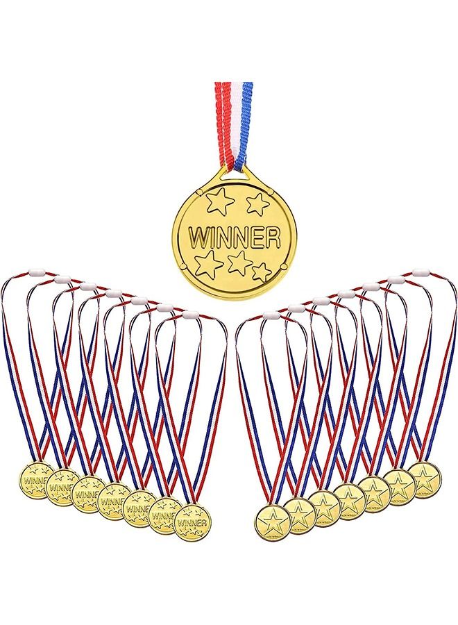 Plastic Medals 20pcs Winning Medals Kids Party Medals for Athletic Games Competition Times Party Decorations - Image 1