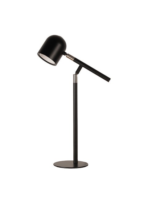 LED Touch Control Table Lamp, 3 Color Modes Stepless Brightness Desk Lamp with Adjustable Angle, Eye-Protection for Living Room, Reading (Black, Adapter Include)