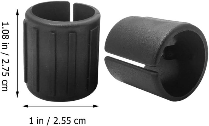 100pcs Chair Foot Cover Clamp Plastic C-Shaped Furniture Leg Protectors Black Floor Pads for Office and Home Chair Feet Floor Protection - Image 2