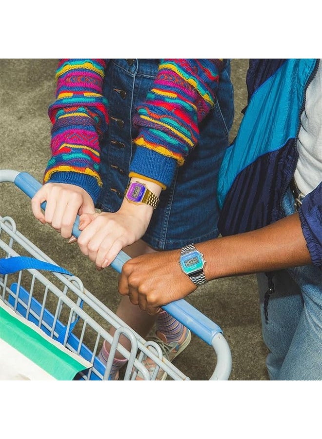 كاسيو ساعة يد رقمية من الفولاذ المقاوم للصدأ A168WERG-2ADF - Image 5