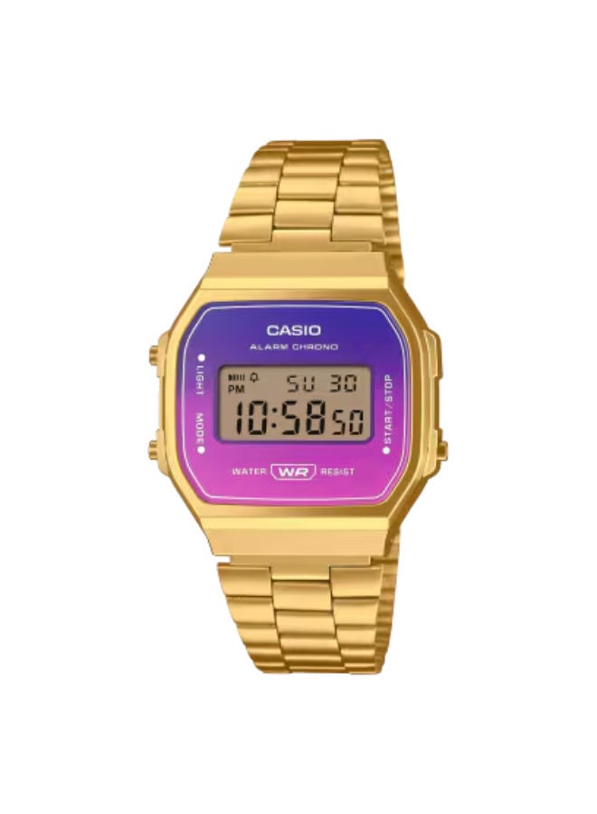 كاسيو ساعة يد رقمية من الفولاذ المقاوم للصدأ A168WERG-2ADF - Image 1