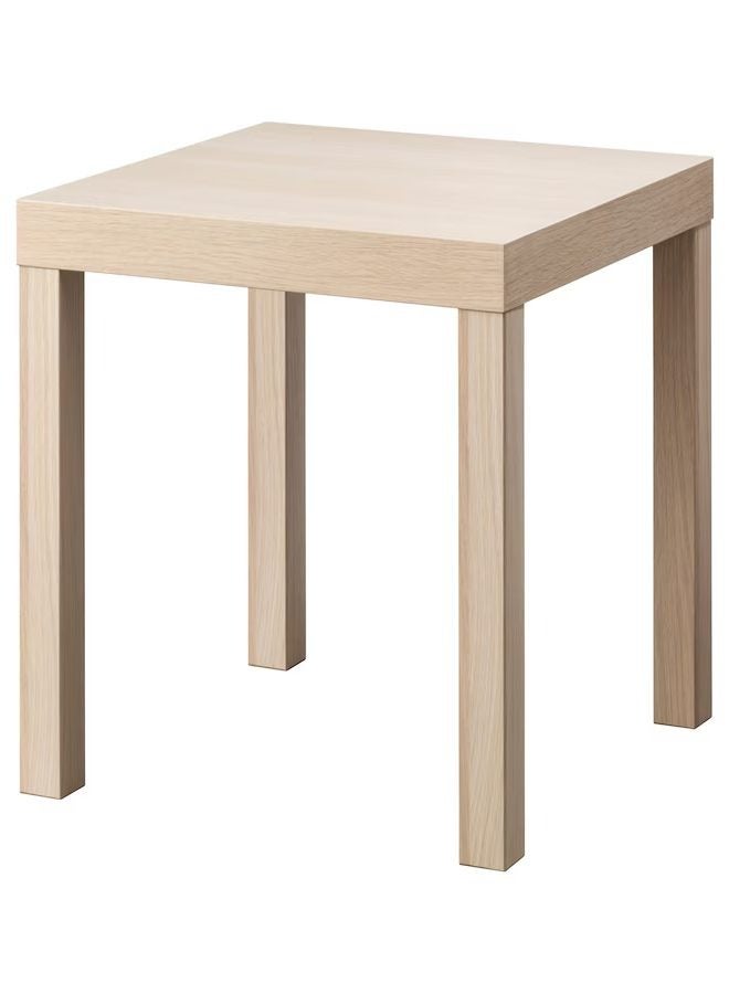 Generic Lack Side Table Small Coffee Table Particleboard and Fiberboard 55x45x55 cm Beige  - Image 1