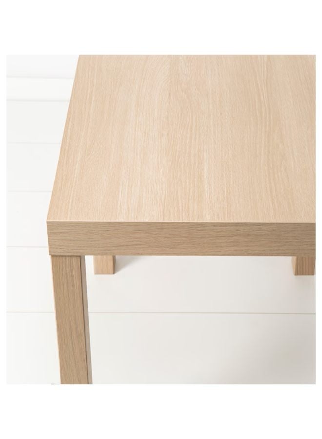 Generic Lack Side Table Small Coffee Table Particleboard and Fiberboard 55x45x55 cm Beige  - Image 4
