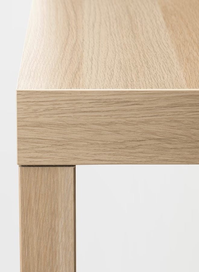 Generic Lack Side Table Small Coffee Table Particleboard and Fiberboard 55x45x55 cm Beige  - Image 3