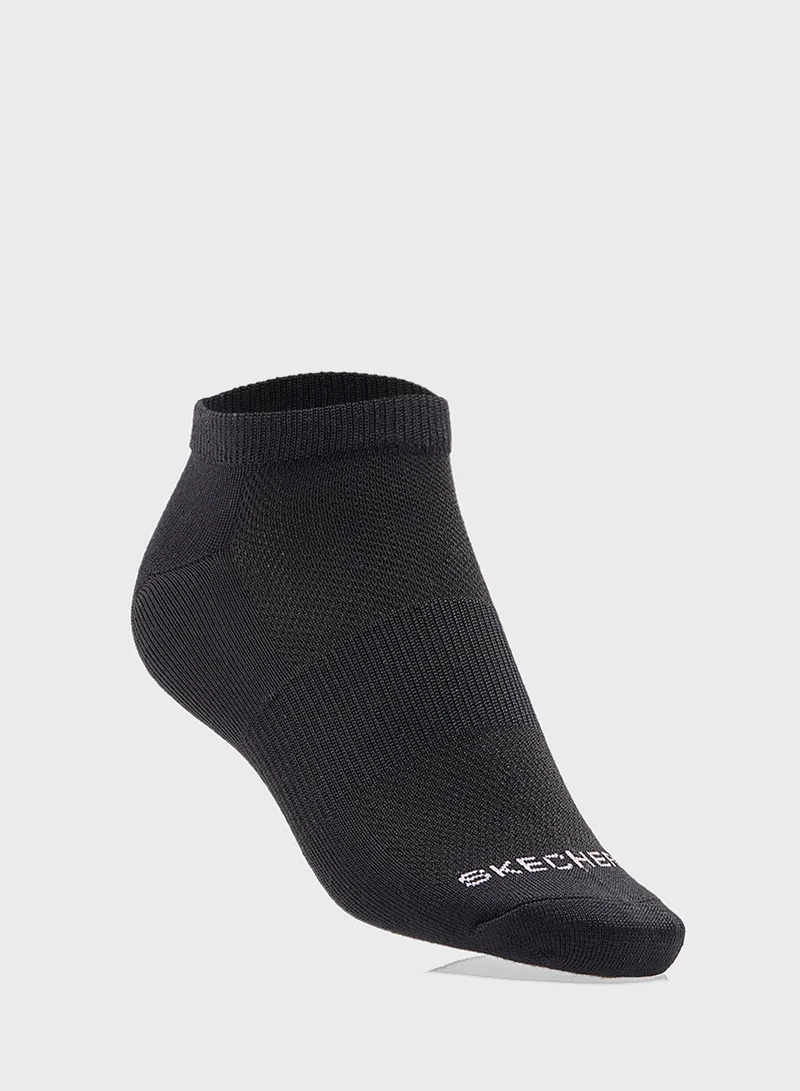 SKECHERS 3 Pack Non Terry Low Cut Socks