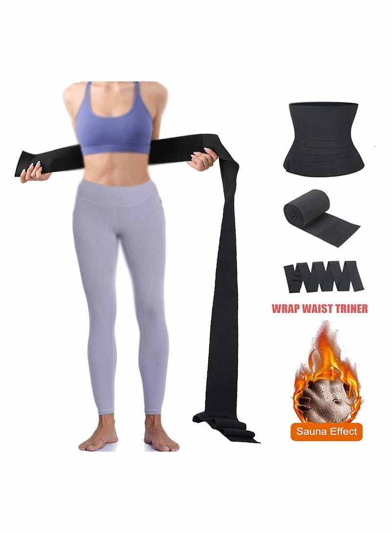 Waist Belt, Wrap Waist Trainer for Women, Tummy Wrap Waist Trimmer Belt Slimming Body Shaper - Image 5