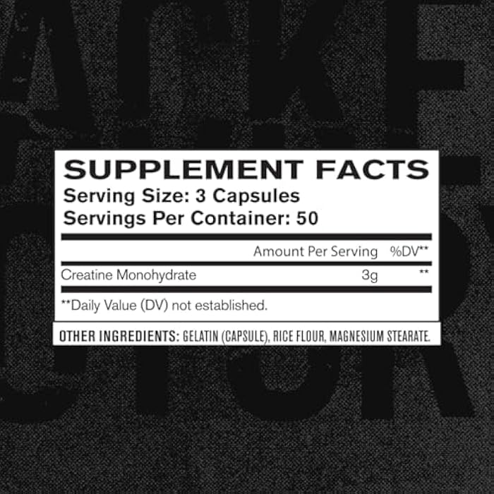 Jacked Factory Creatine Monohydrate Capsules - Creatine Pills for Muscle Growth, Increased Strength, Enhanced Energy Output and Improved Athletic Performance - 150 Capsules - Image 5