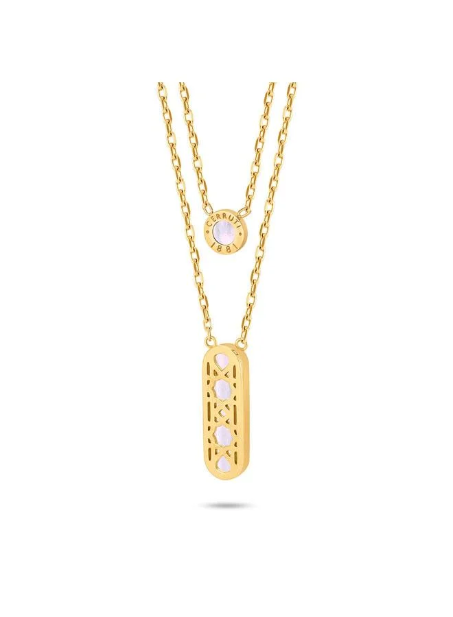CERRUTI 1881 Pamela Gold Plated Stainless Steel Necklace for Women 450mm