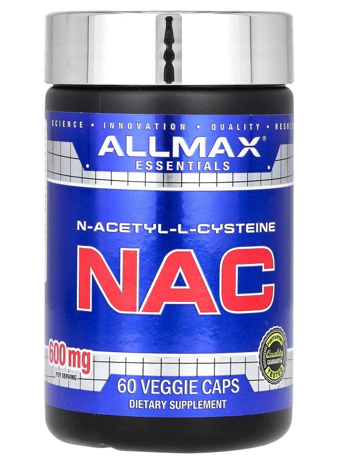 Allmax - Essentials NAC 600 mg 60 Veggie Caps - Image 1
