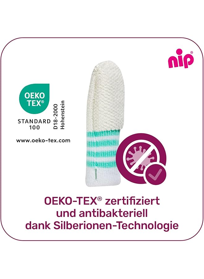 nip Mouth Cleaning Finger Mitt Green 0 12M 1 Of Piece - Image 4