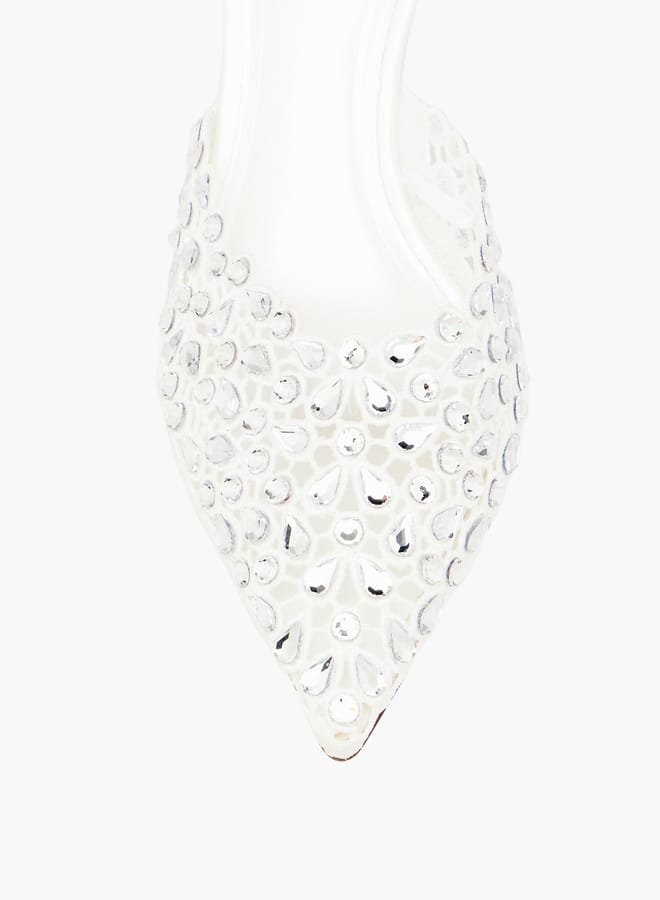 سيليست حذاء نسائي سهل الارتداء بكعب مائل ومزين - Image 4