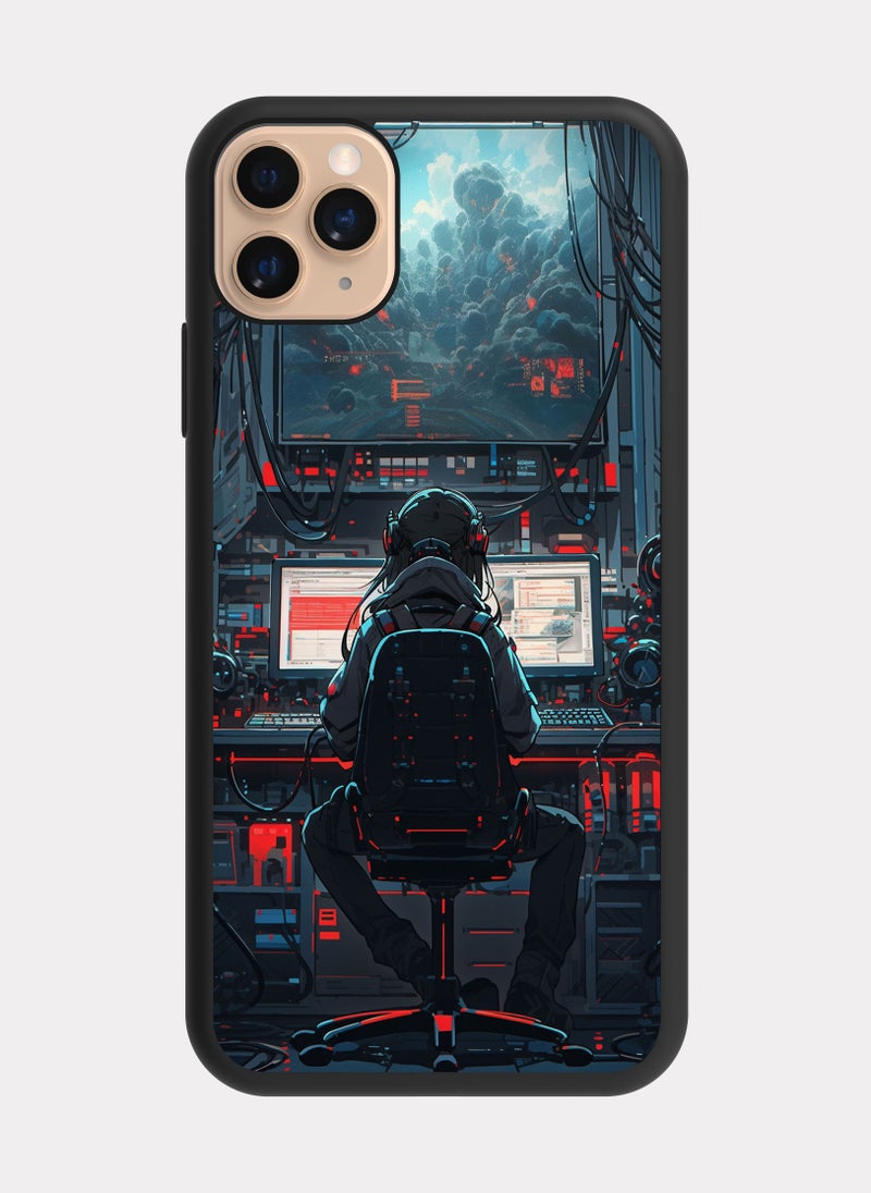 بكسلات كفر ايفون 11 برو هاكر مبرمج قيمر رمادي - Image 1