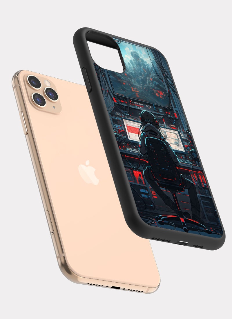 بكسلات كفر ايفون 11 برو هاكر مبرمج قيمر رمادي - Image 2