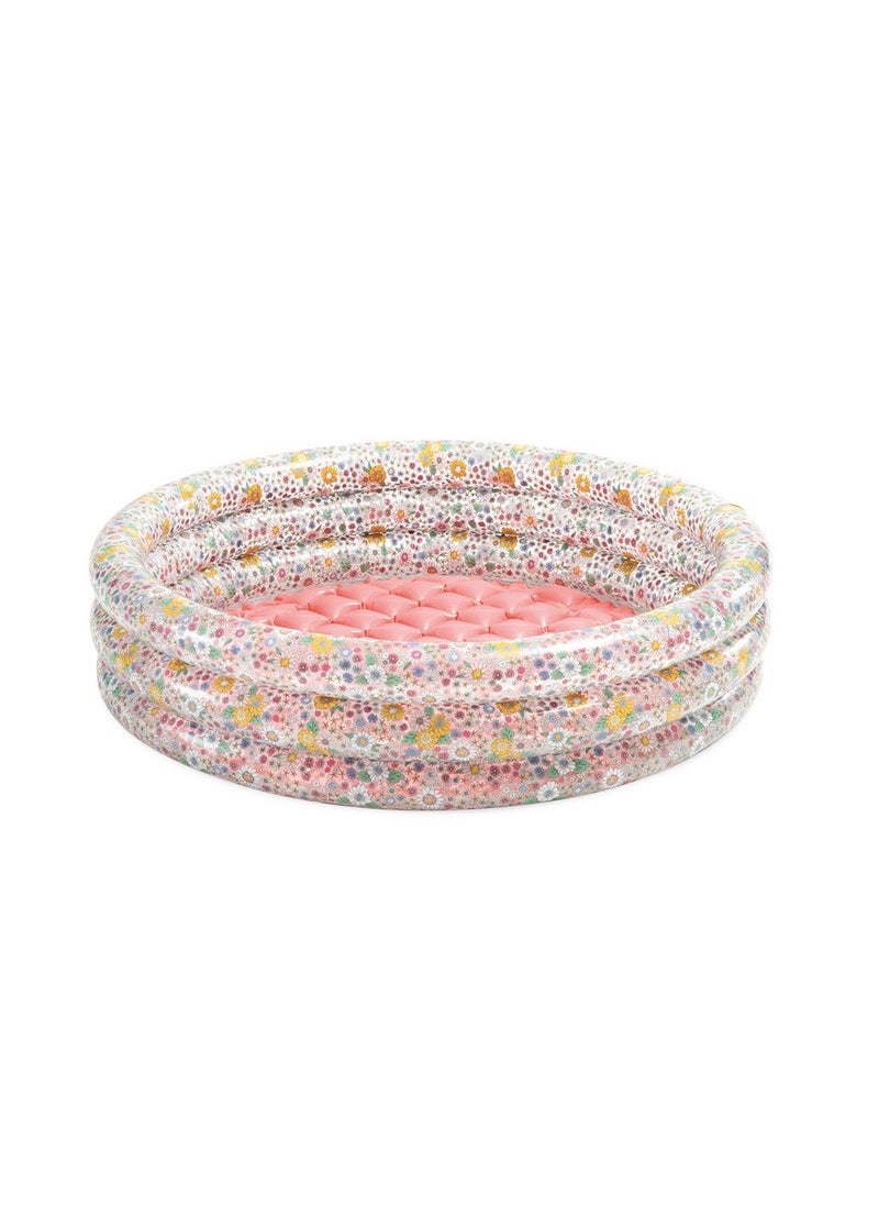 INTEX Intex Sweet Blossom Baby Pool – Inflatable Toddler Pool with Soft Floor & Floral Design  - Image 1