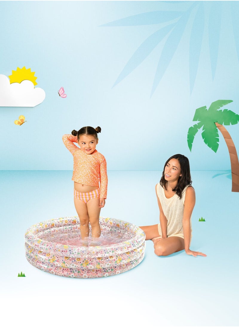 INTEX Intex Sweet Blossom Baby Pool – Inflatable Toddler Pool with Soft Floor & Floral Design  - Image 3