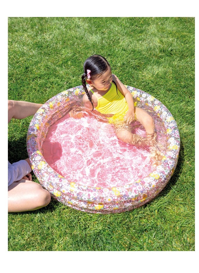 INTEX Intex Sweet Blossom Baby Pool – Inflatable Toddler Pool with Soft Floor & Floral Design  - Image 4