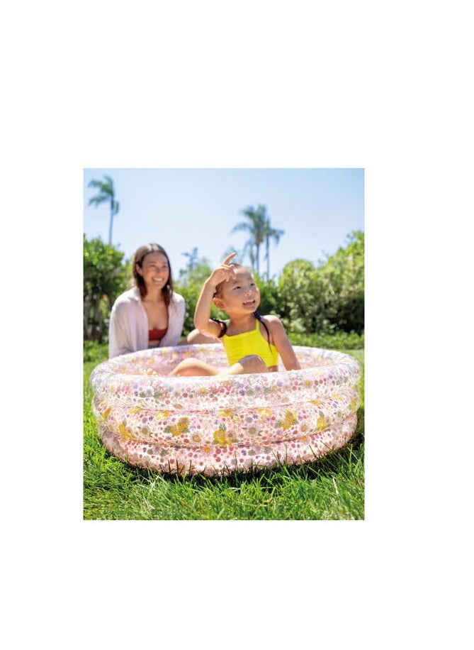 INTEX Intex Sweet Blossom Baby Pool – Inflatable Toddler Pool with Soft Floor & Floral Design  - Image 2