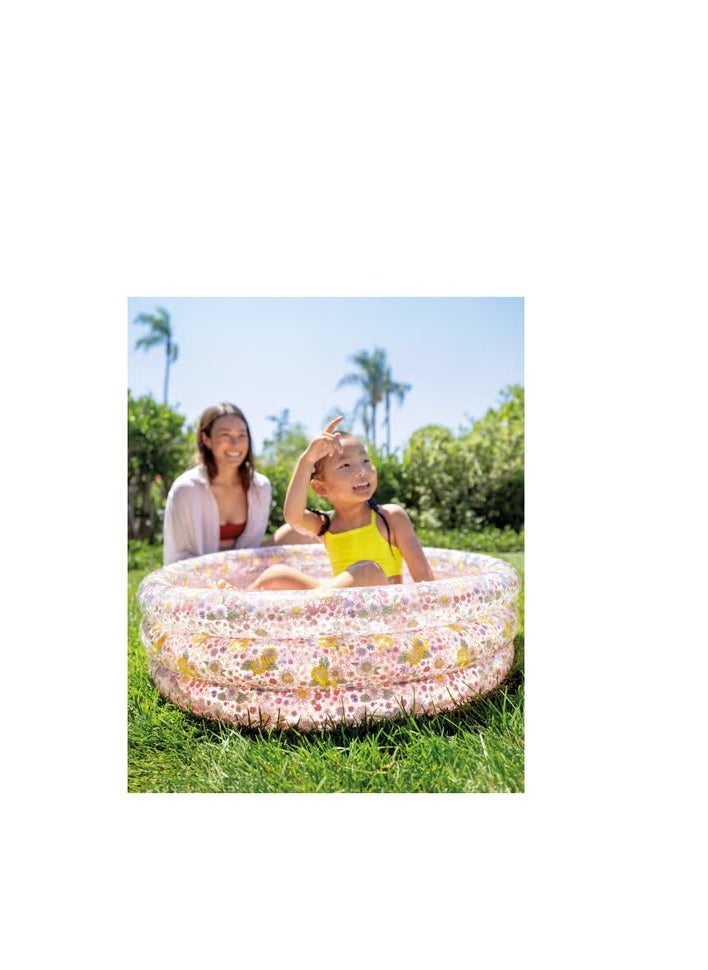 INTEX Intex Sweet Blossom Baby Pool – Inflatable Toddler Pool with Soft Floor & Floral Design  - Image 5