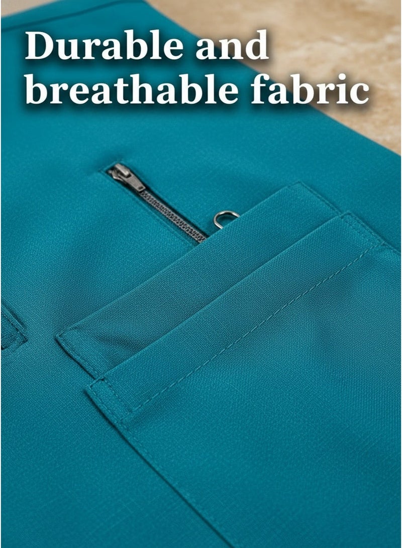 Mark Fairwhale New Minimalist Stand Up Collar Half Zipper Medical Hand Wash Suit Set - Image 4