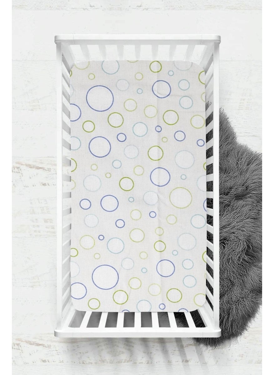 Cotenconcept Ranforce Fabric Elastic 100% Cotton Silky Baby Bedsheet  - Image 1