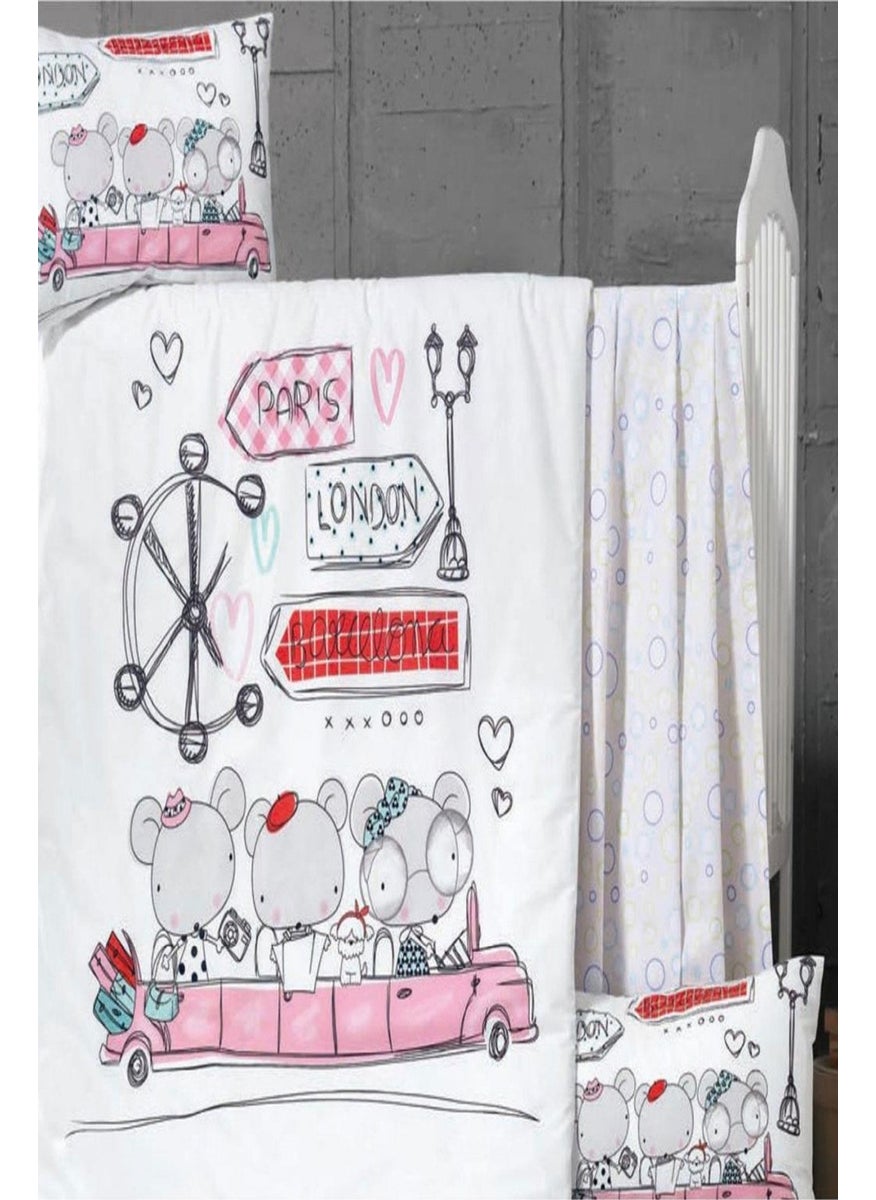 Cotenconcept Ranforce Fabric Elastic 100% Cotton Silky Baby Bedsheet  - Image 2