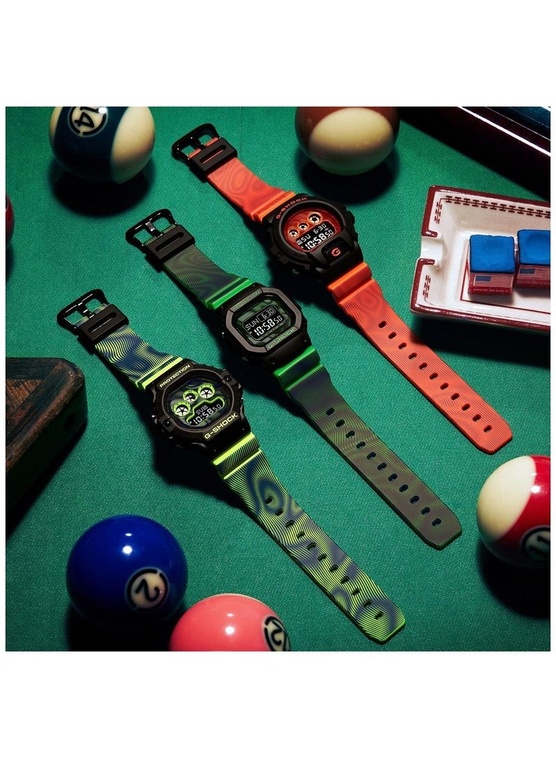 كاسيو ساعة كاسيو الرجالية جي شوك ثلاثية التصميم بسوار راتنج رقمي DW-5900TD-9 - Image 3