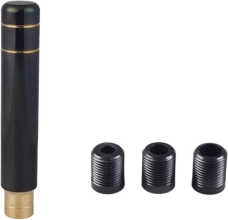 Shift Knob Universal 90MM/130MM/180MM Gear Shift Knob Manual Transmission Aluminum Shifter Lever Knob for Manual Automatic Vehicles(180mm Black Gold) - Image 1