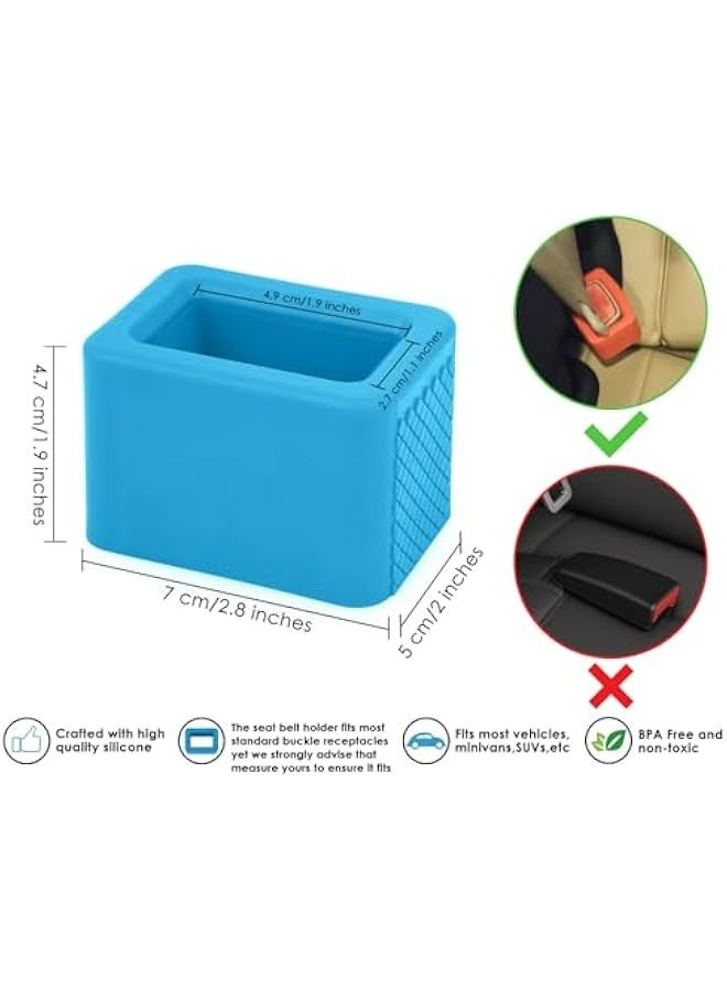 Convenient Access Seatbelt Holder for Children 2-Pack (Blue) - Image 2