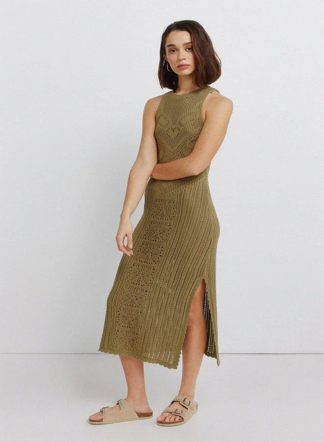 Springfield Pointelle midi dress