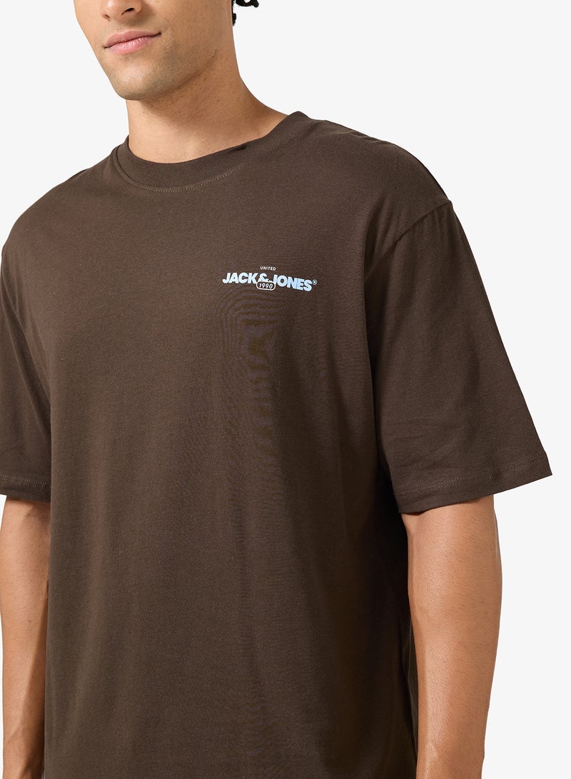 جاك اند جونز تيشيرت جيه جي برادلي برسومات ورقبة دائرية - Image 3