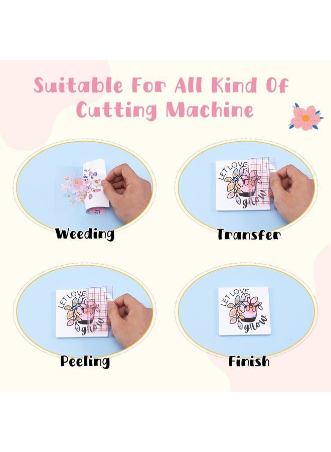 Tintnut Boho Permanent Adhesive Vinyl-12 Sheets 12"x10" Candy and Flowers Pattern Self Adhesive Vinyl Candy Boho Permanent Vinyl for DIY - Image 3