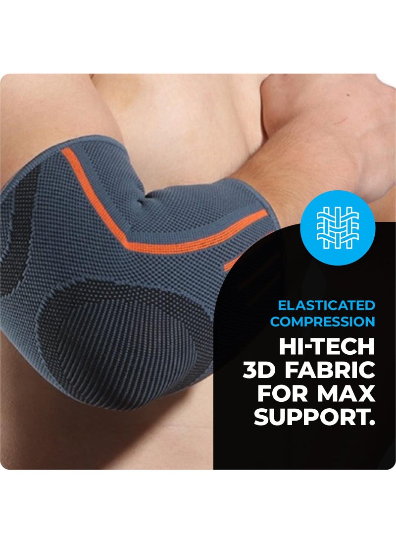 Sweet seven - Elbow Brace for Tendonitis and Tennis Elbow - Compression Sleeve for Men and Women - Relieve Tennis Elbow, Golfers Elbow, Tendonitis, and Weightlifting (Grey) - Image 1