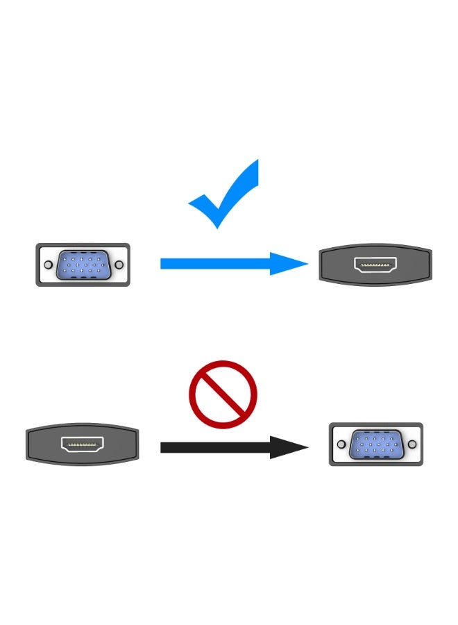 VENTION VGA to HDMI Converter with Female Micro USB and Audio Port 0.15M Black Model # ACNBB - Image 3