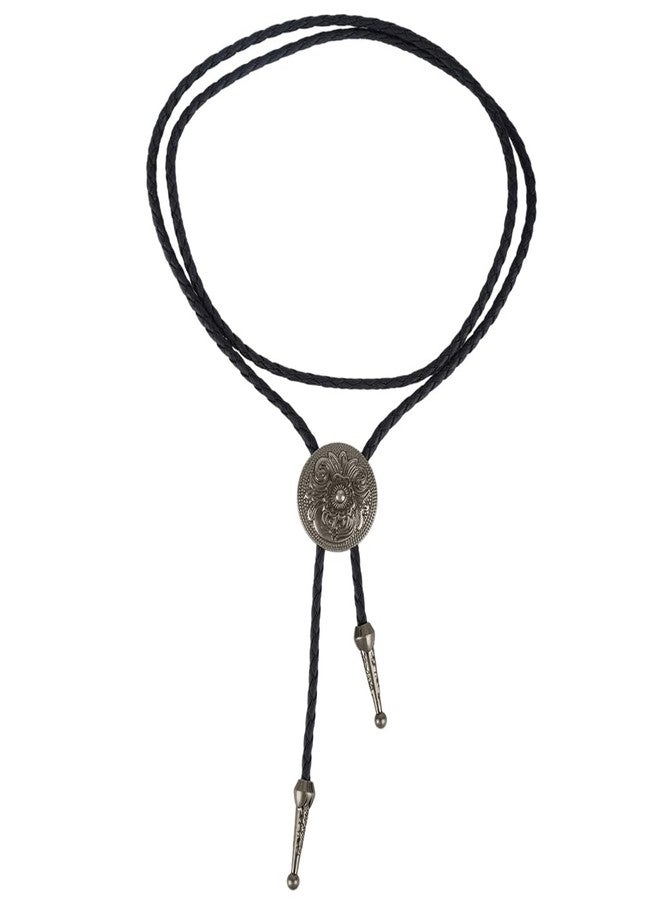 GUSTAVE® Necklace for Men Punk Flower Necklace Western Cowboy Leather Pendant Neck Chain Adornment Accessories for Party Concert Wear - Image 1