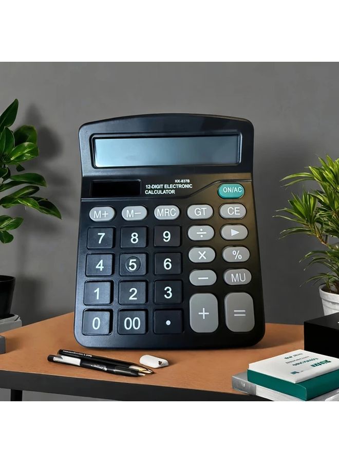 Large Screen 12 Digit Electronic Calculator with Advanced Statistical Functions Compact Portable Design Pink - Image 5