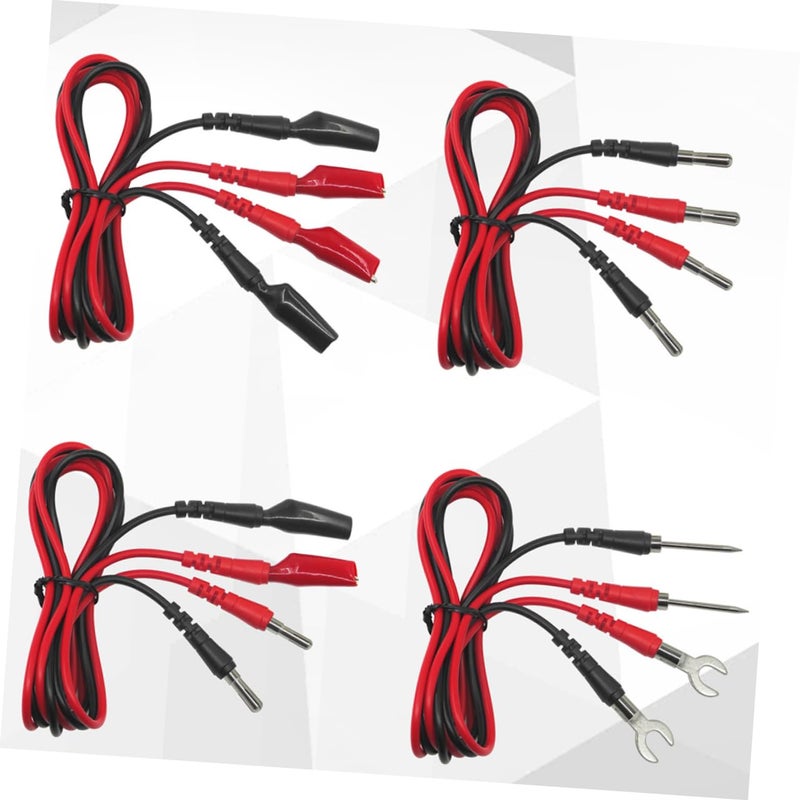 مجموعة رؤوس اختبار مقبس الموز 18 قطعة، مشابك التمساح، أسلاك التوصيل، كابل الملتيميتر - Image 3