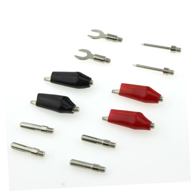 مجموعة رؤوس اختبار مقبس الموز 18 قطعة، مشابك التمساح، أسلاك التوصيل، كابل الملتيميتر - Image 5