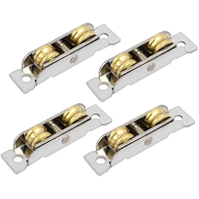 64Mmx15Mmx15Mm 304 Stainless Steel Double Roller Sliding Window Pulley Wheel 4Pcs (7C9B846361936C662A0Bc65865Aafbb0) - Image 1